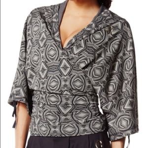 Zumba Fitness Dance cropped Wrap Hoodie (c)